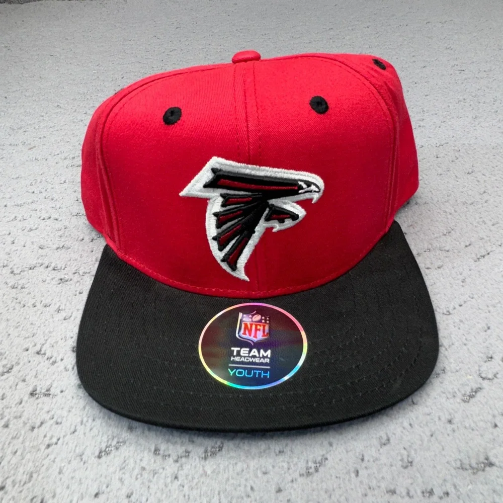 Atlanta Falcons Hat Cap Boys Snapback Red Black NFL Football NWT Youth Kids Logo